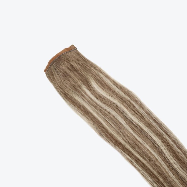 naturalny kucyk doczepiany- rooted grey balayage