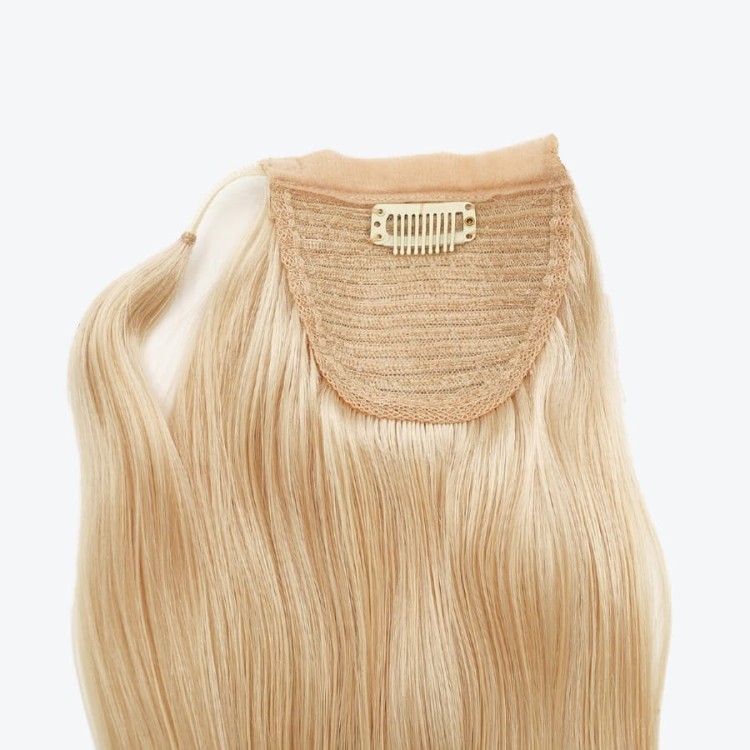 naturalny kucyk doczepiany - platinum